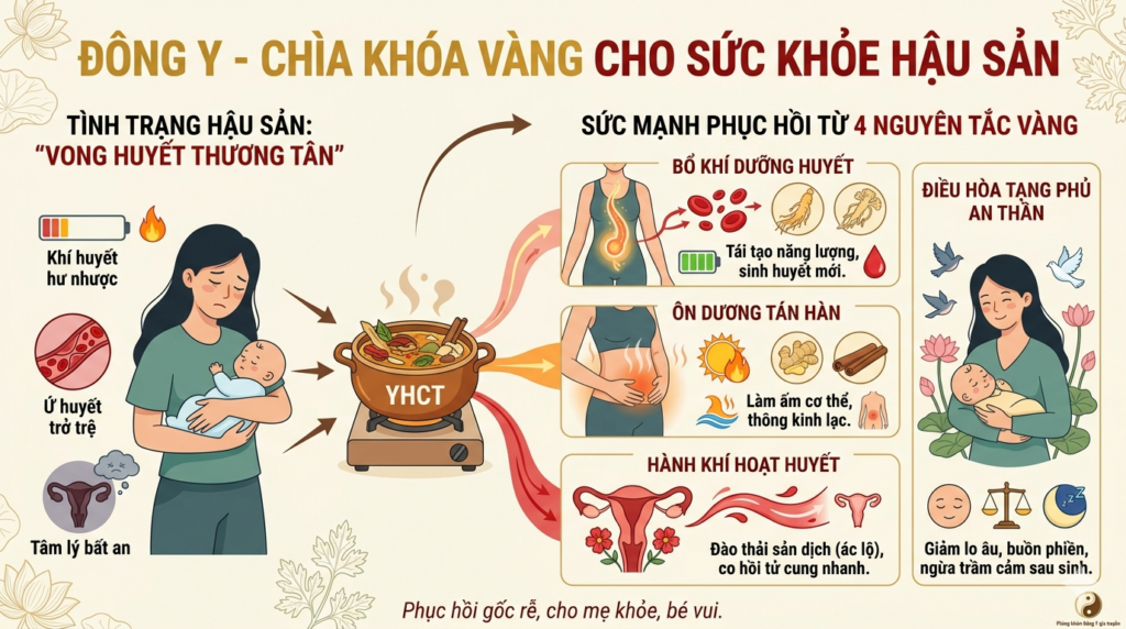 Chăm sóc sức khoẻ sau sinh cho mẹ bỉm sữa bằng đông y tại Dr. Tan Clinic 